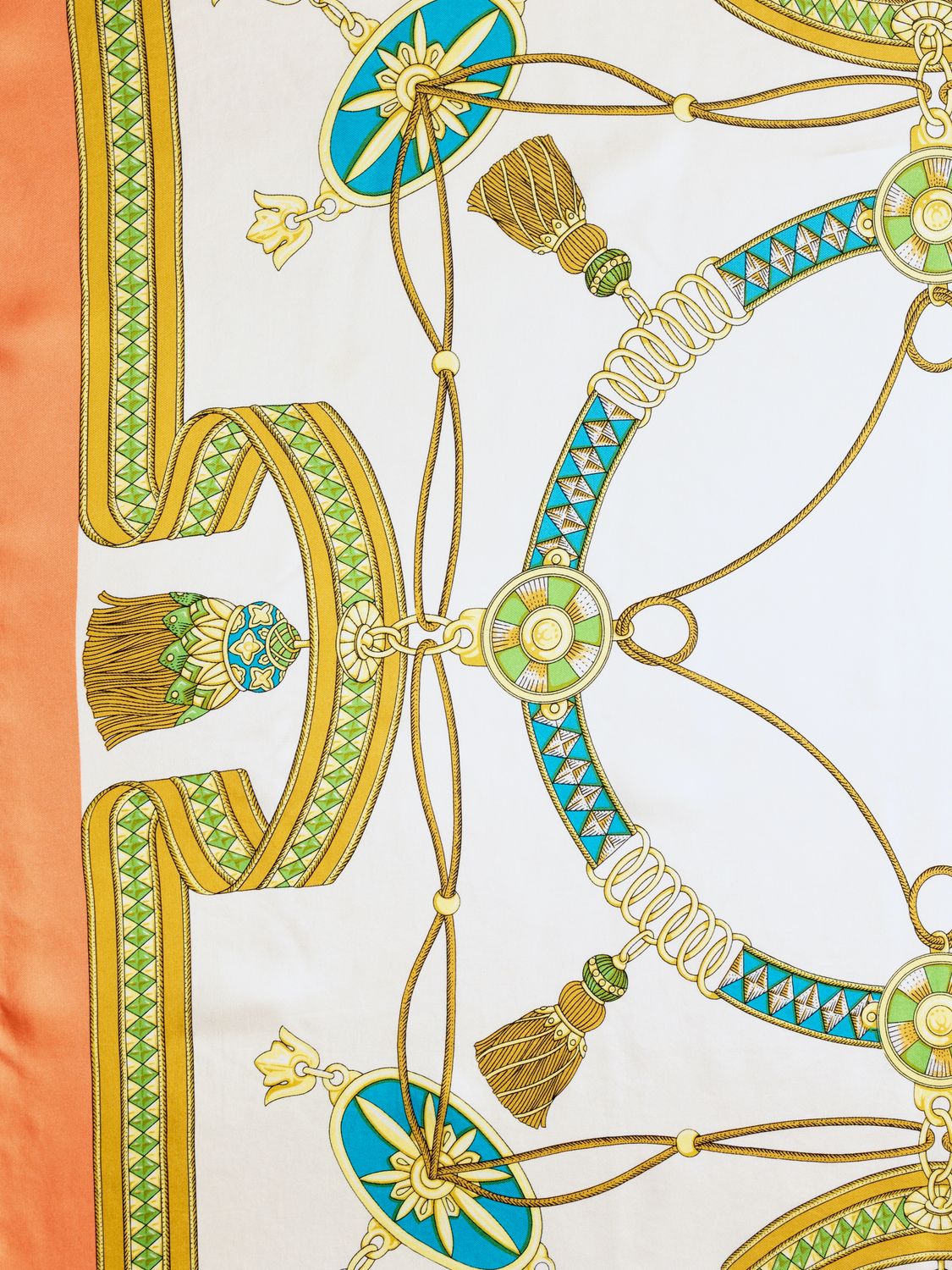 Celine Royal Tassel Silk Scarf