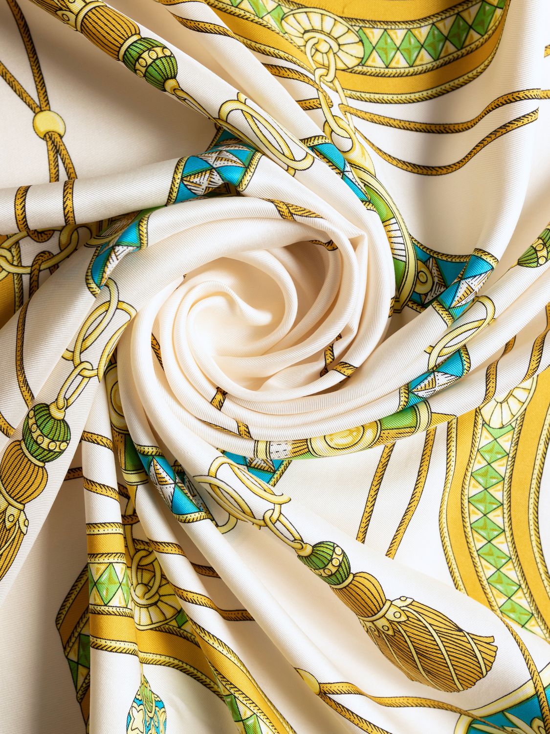 Celine Royal Tassel Silk Scarf