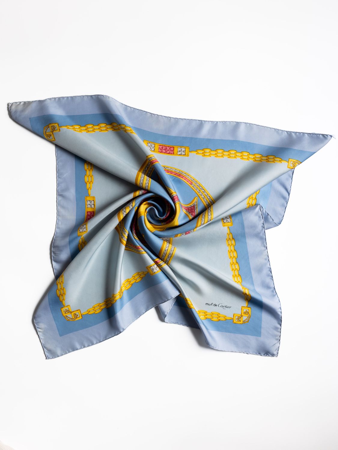 Cartier Double C Monogram Silk Scarf Cartier Double C Monogram Silk Scarf