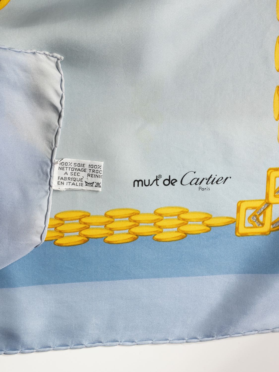 Cartier Double C Monogram Silk Scarf Cartier Double C Monogram Silk Scarf