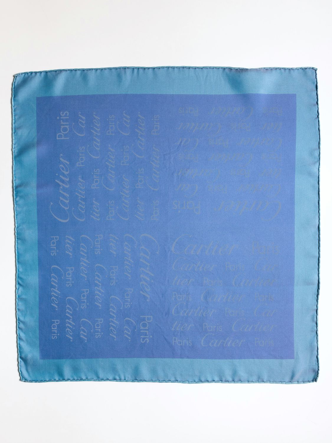 Cartier Logo Script Silk Scarf
