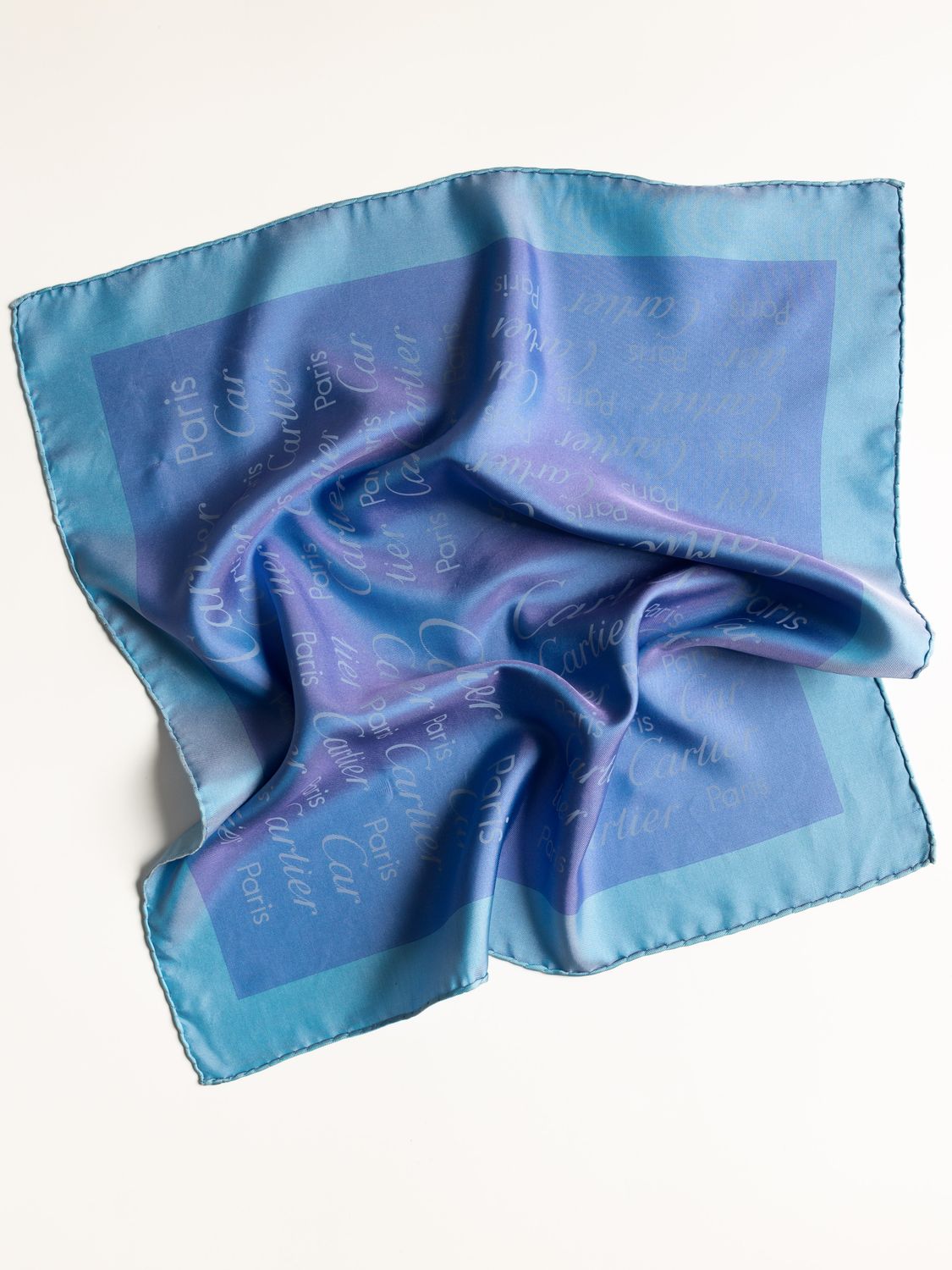 Cartier Logo Script Silk Scarf