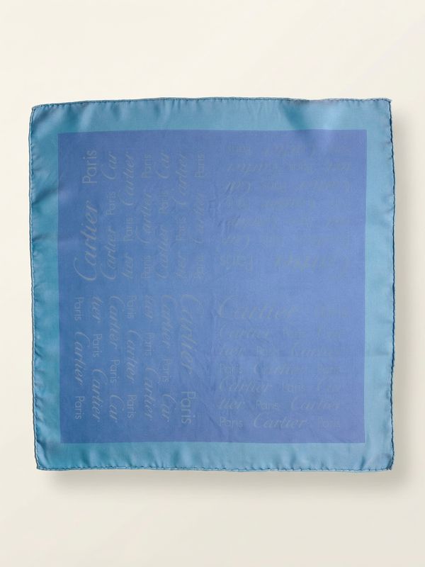 Cartier Logo Script Silk Scarf