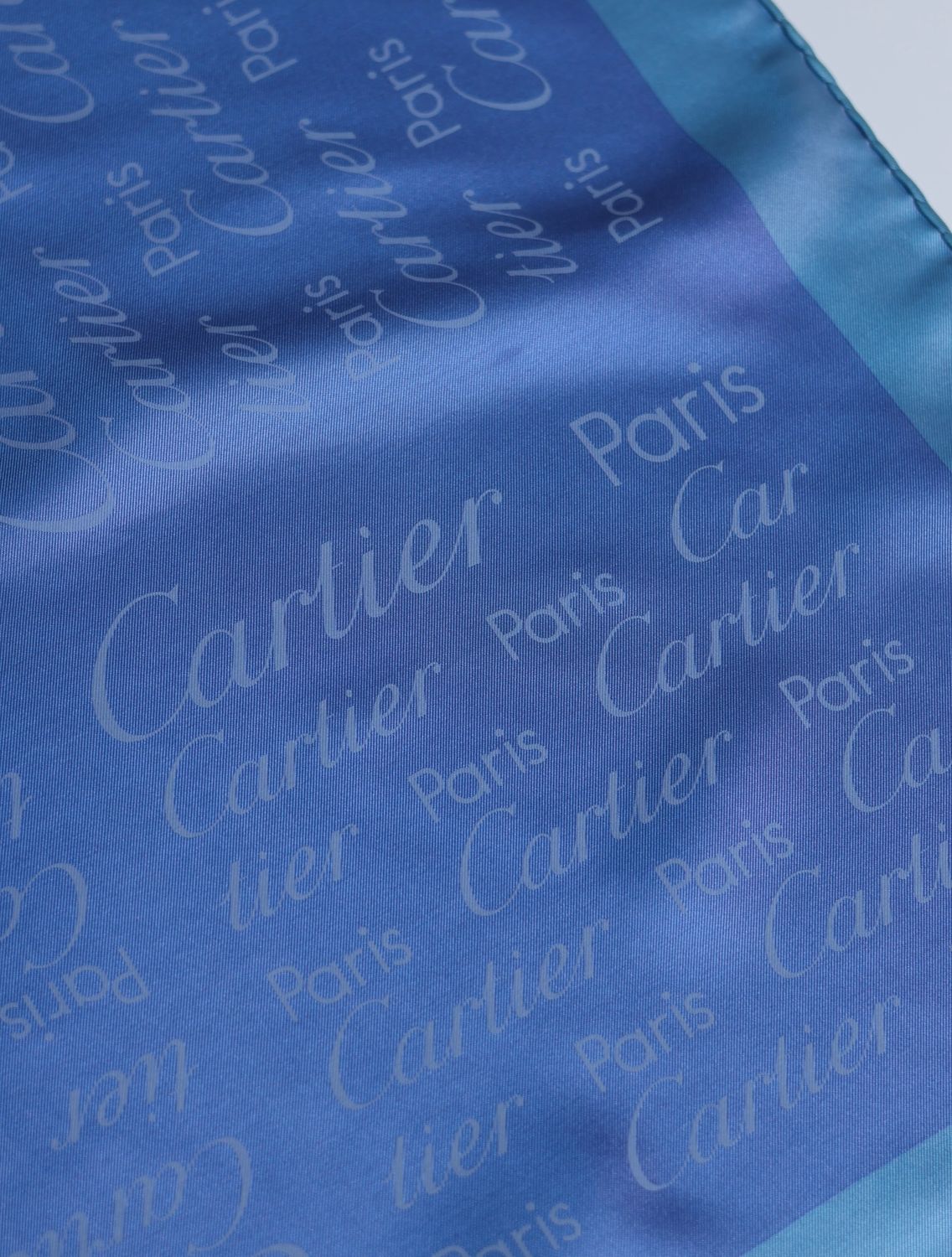 Cartier Logo Script Silk Scarf Cartier Logo Script Silk Scarf