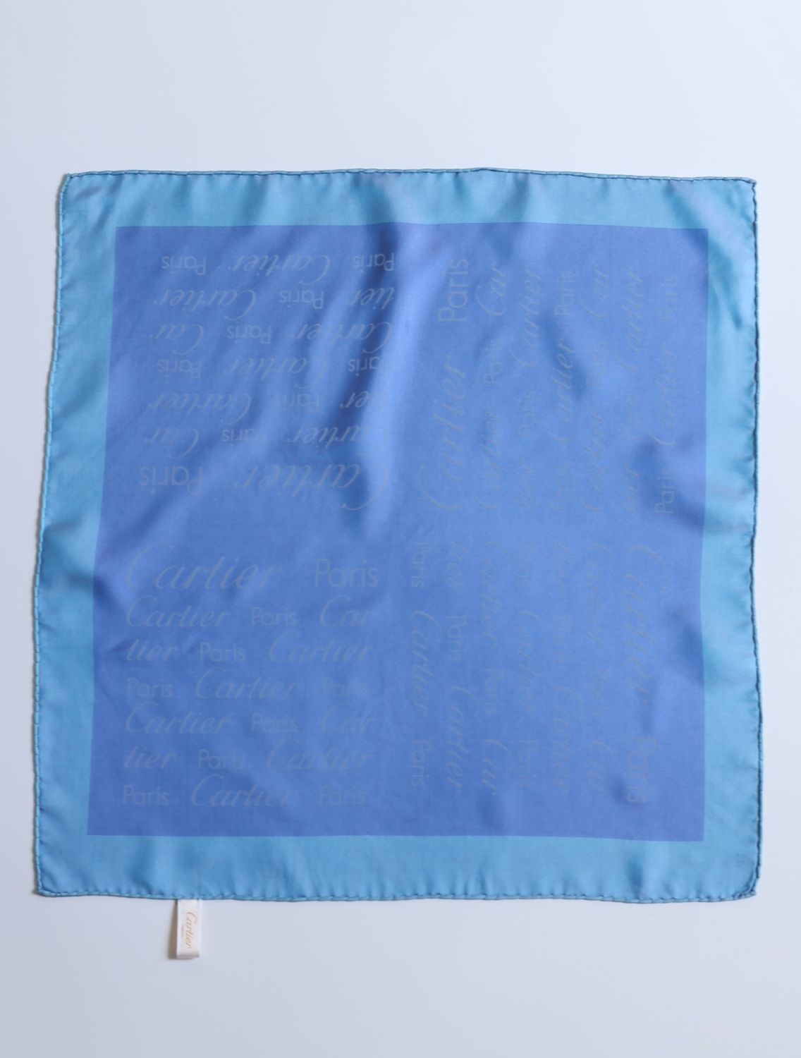 Cartier Logo Script Silk Scarf Cartier Logo Script Silk Scarf