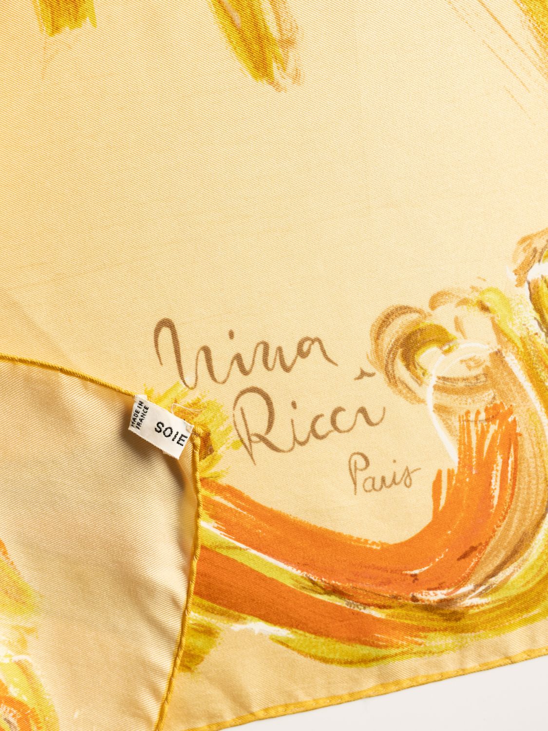 Nina Ricci Autumn Leaves Silk Scarf