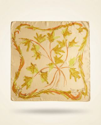 Nina Ricci Autumn Leaves Silk Scarf