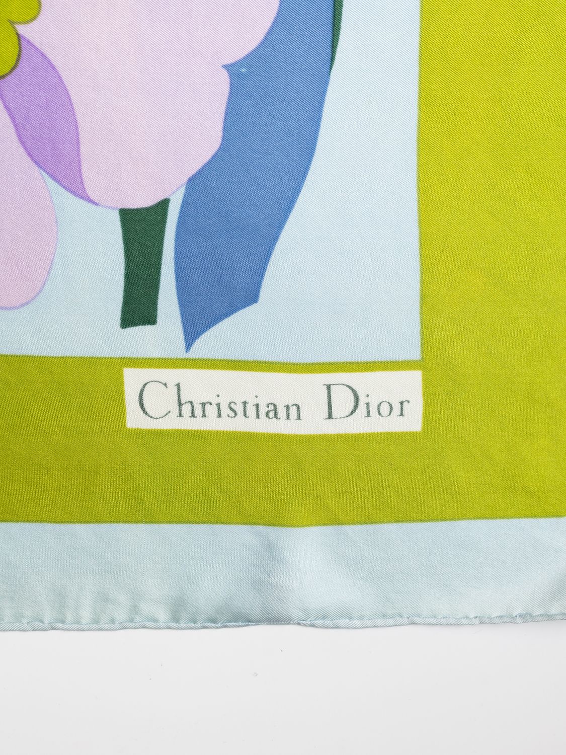 Christian Dior Mod Floral Silk Scarf