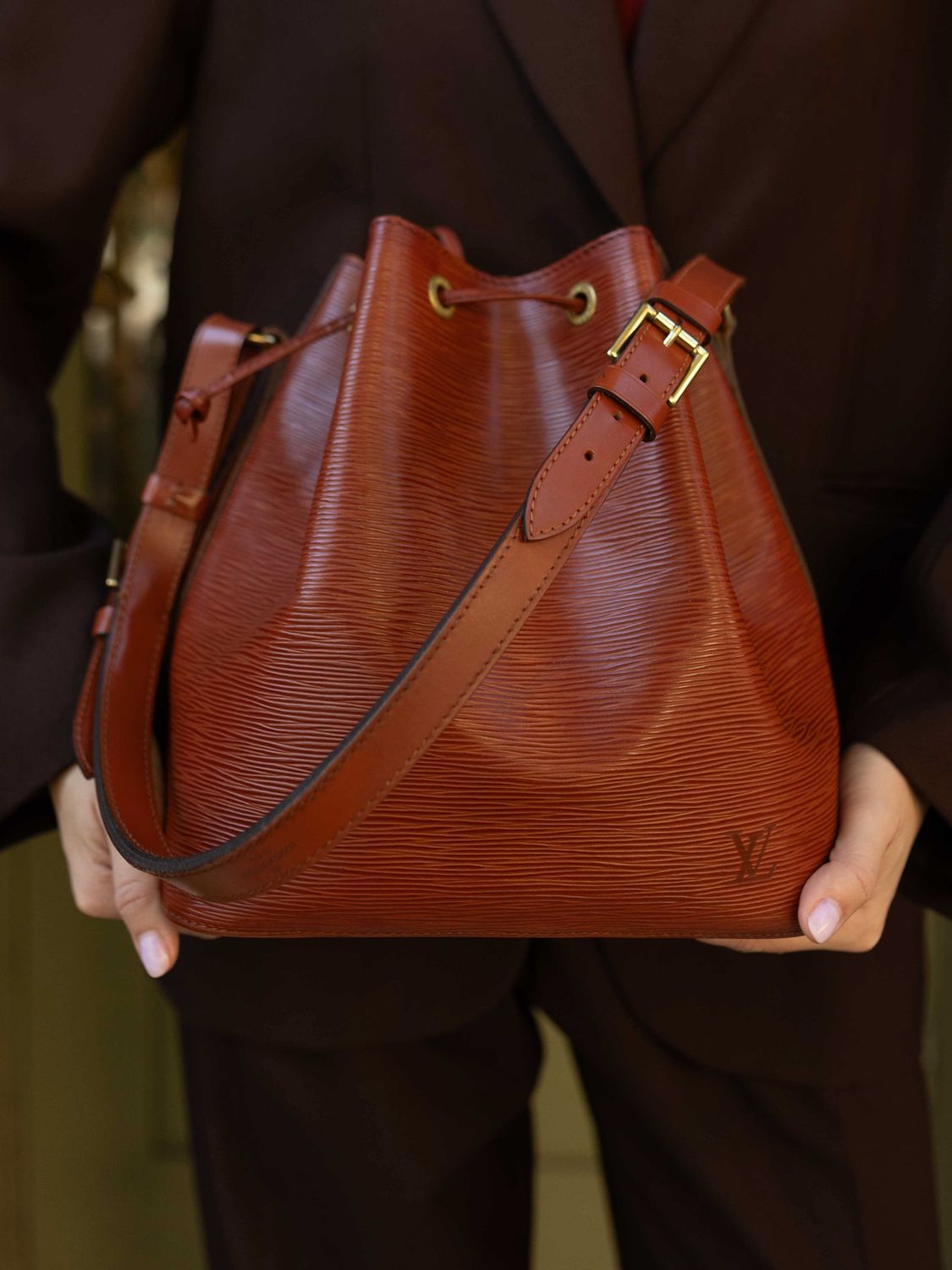 Louis Vuitton Noé Cognac Bag