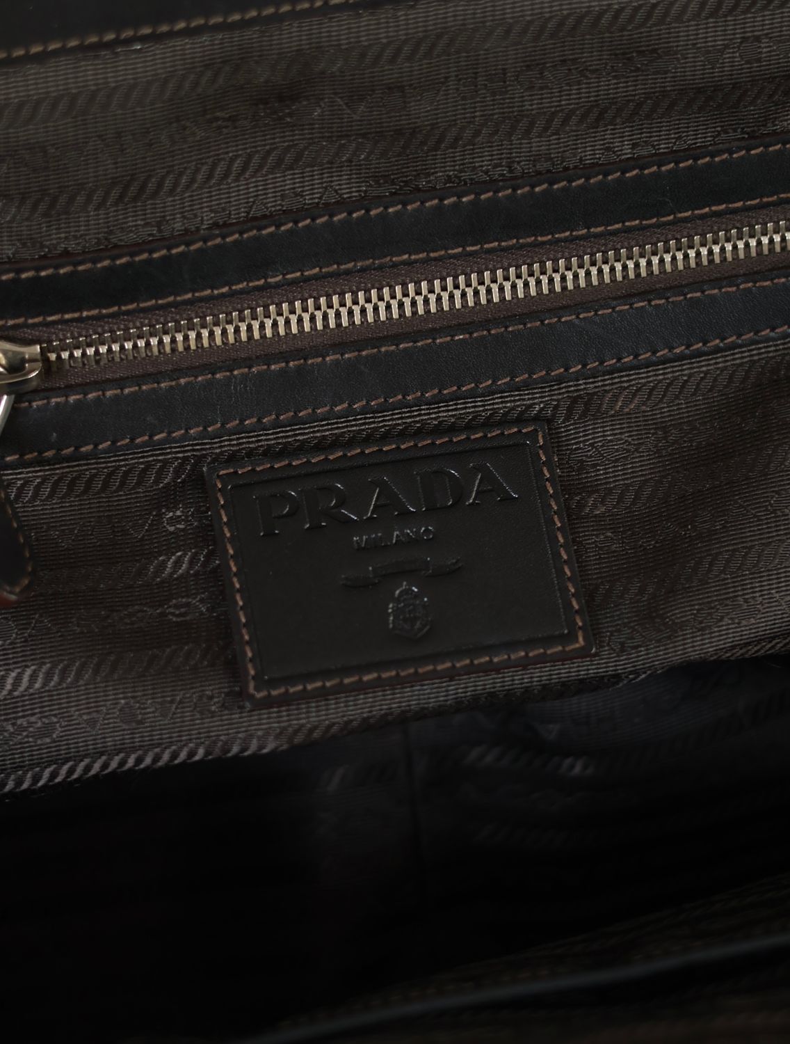 Prada Logo Jacquard Frame Bag