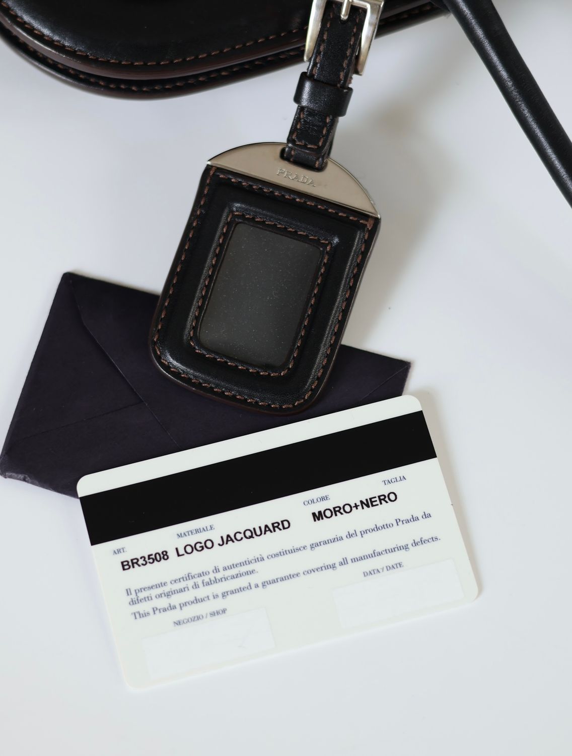 Prada Logo Jacquard Frame Bag