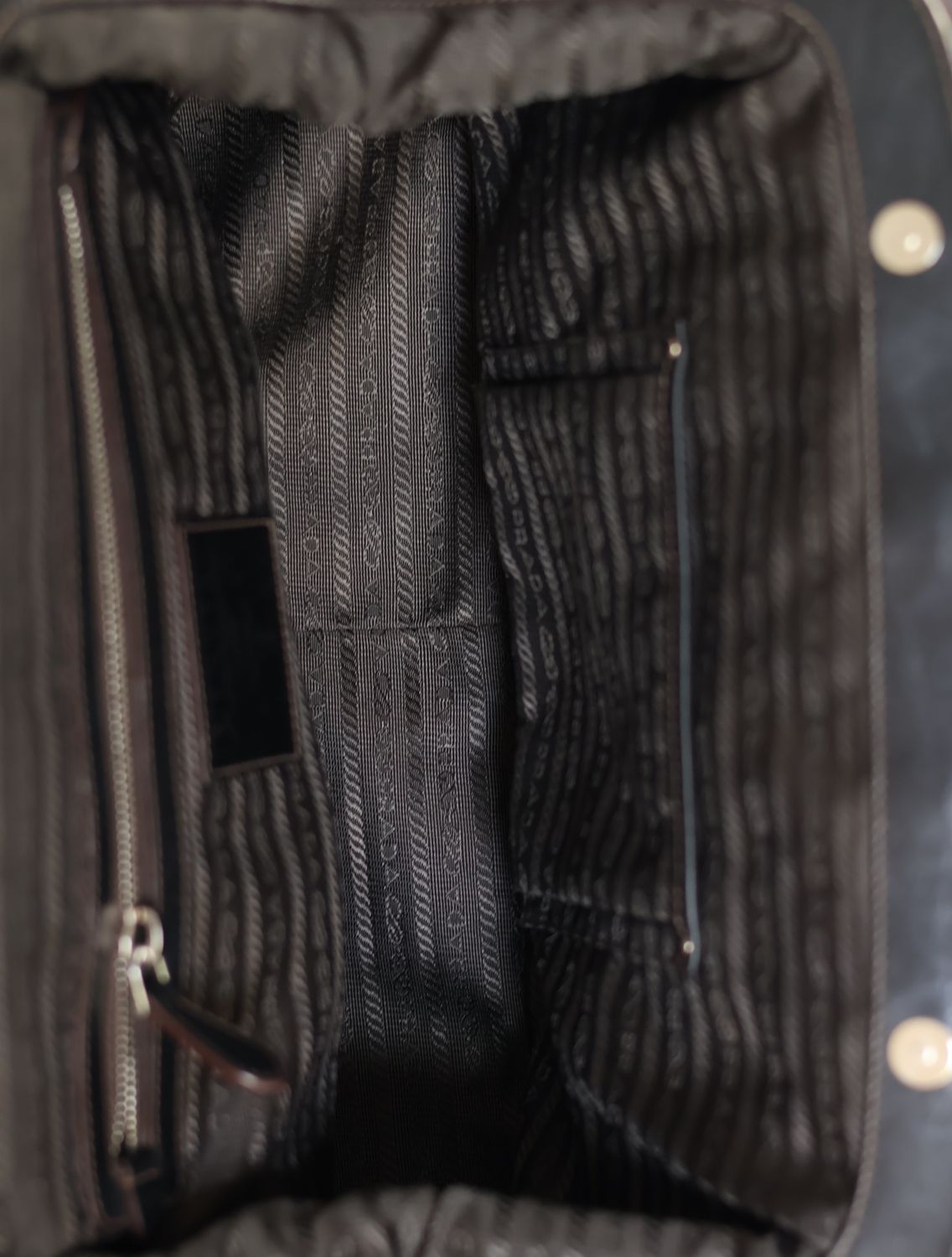 Prada Logo Jacquard Frame Bag