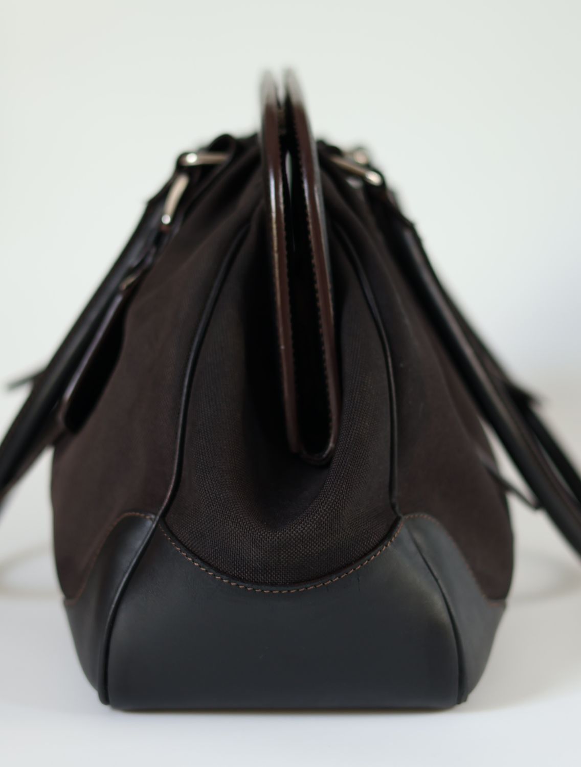 Prada Logo Jacquard Frame Bag