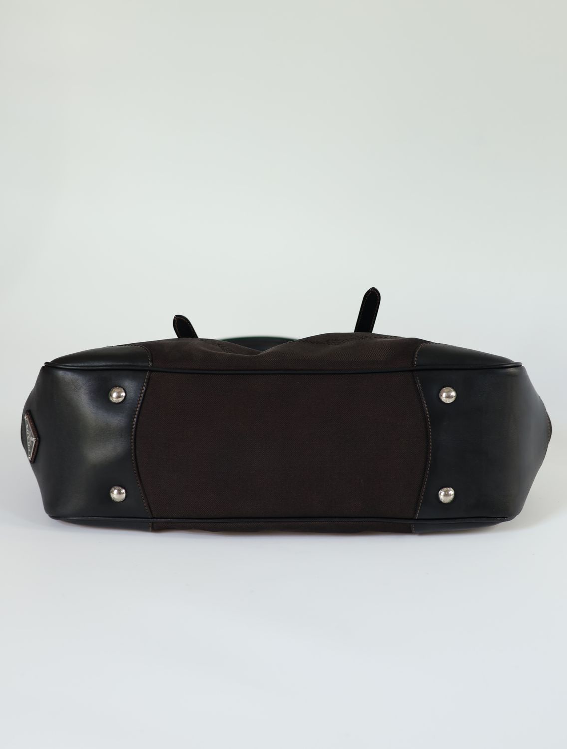 Prada Logo Jacquard Frame Bag