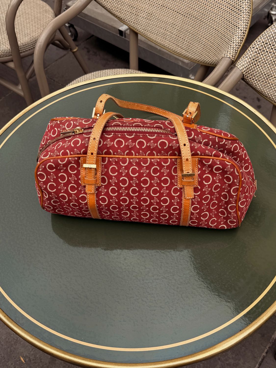 Celine Macadam Bowler Shoulder Bag