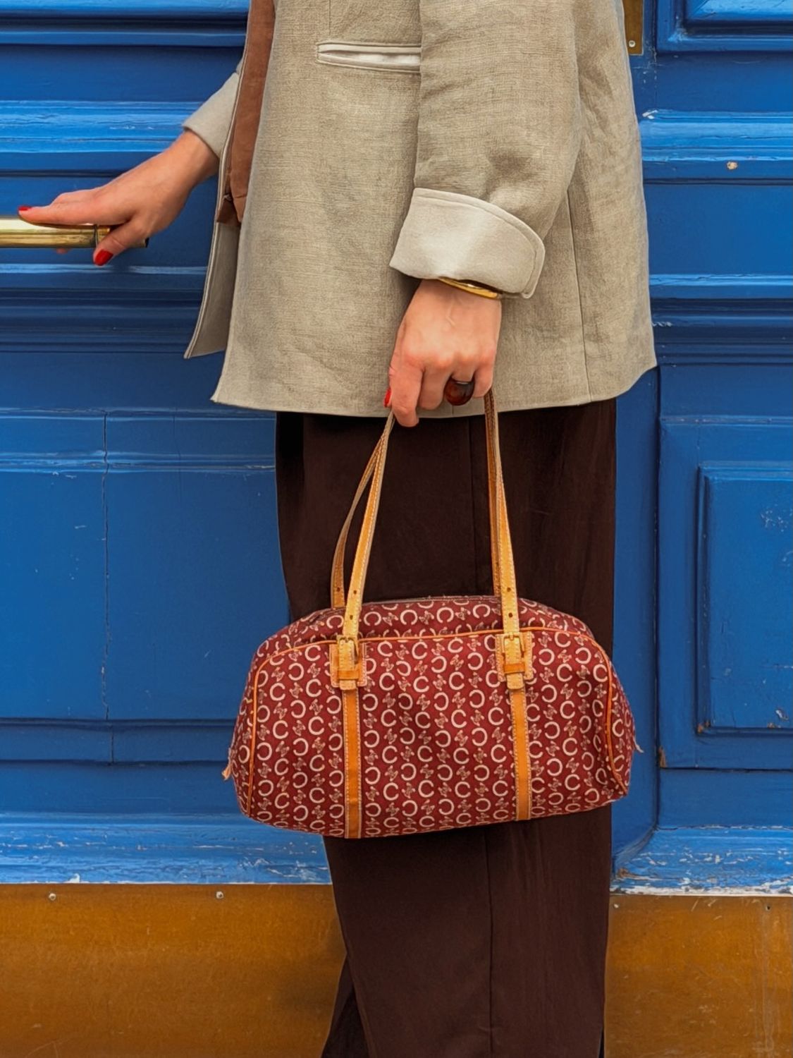 Celine Macadam Bowler Shoulder Bag
