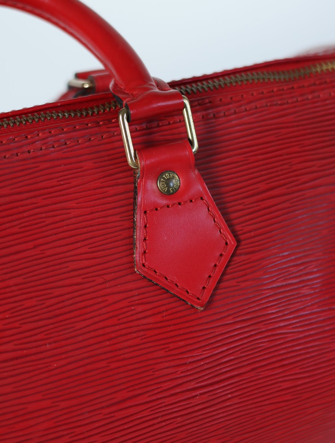 Louis Vuitton Speedy Red Epi 30 Bag