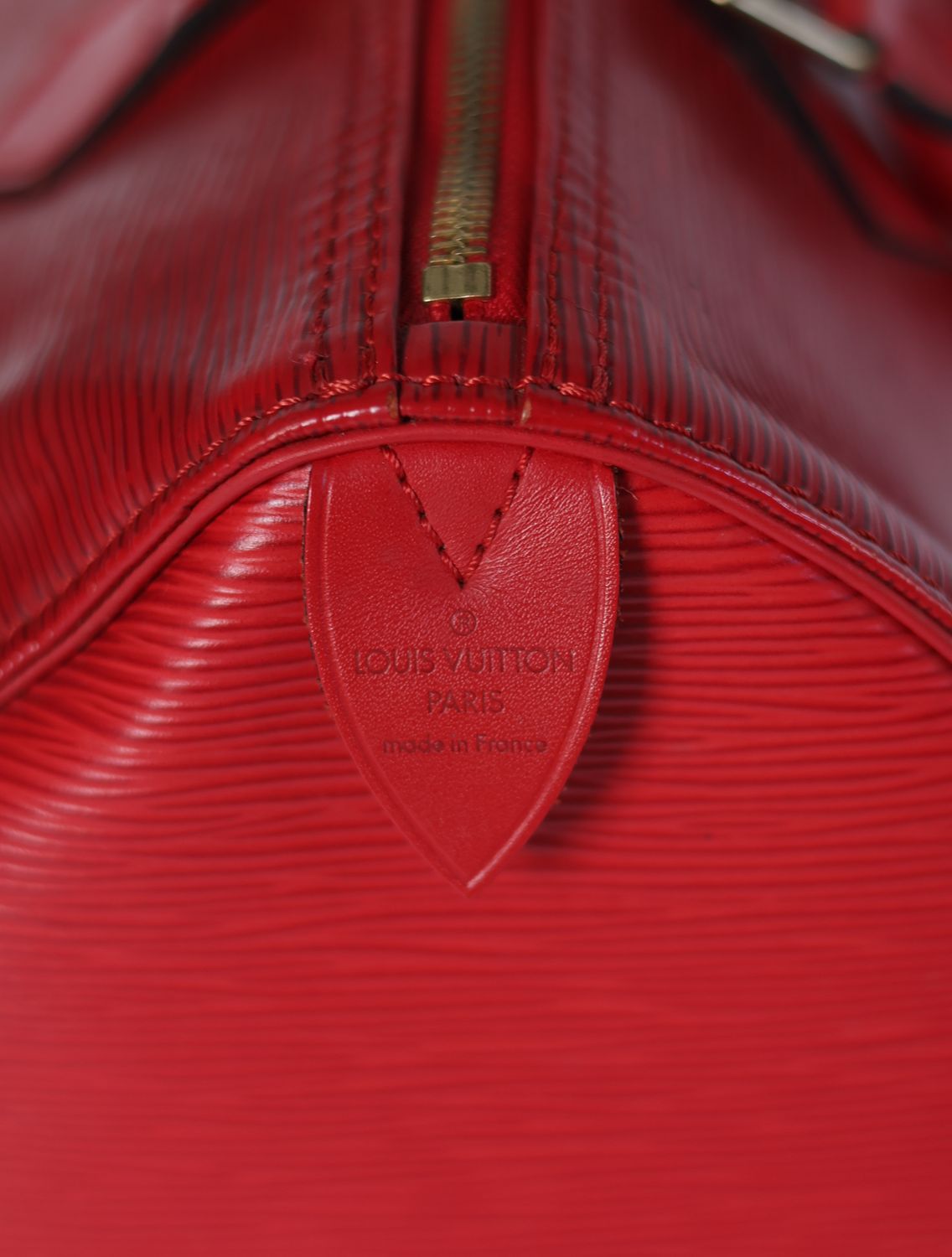 Louis Vuitton Speedy Red Epi 30 Bag