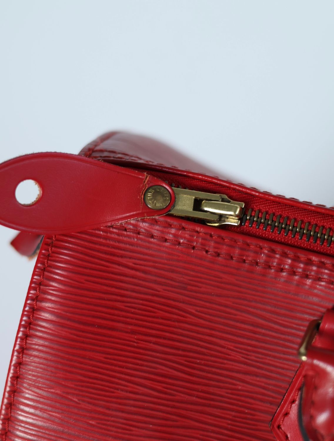 Louis Vuitton Speedy Red Epi 30 Bag