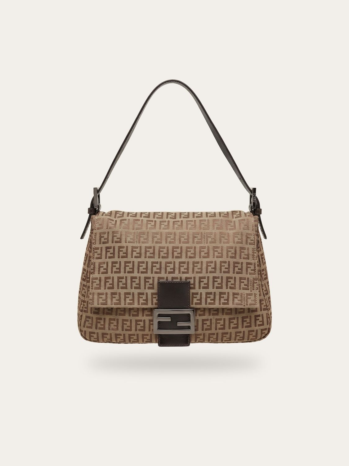 Fendi Tobacco Zucca Mamma Baguette Bag