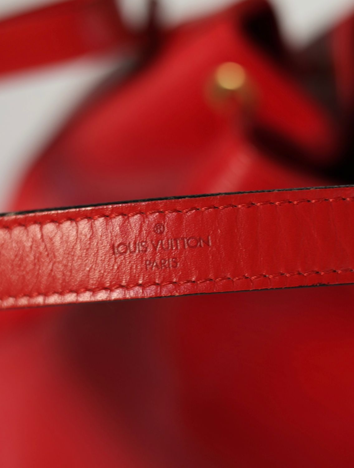 Louis Vuitton Noe Red Epi Bag