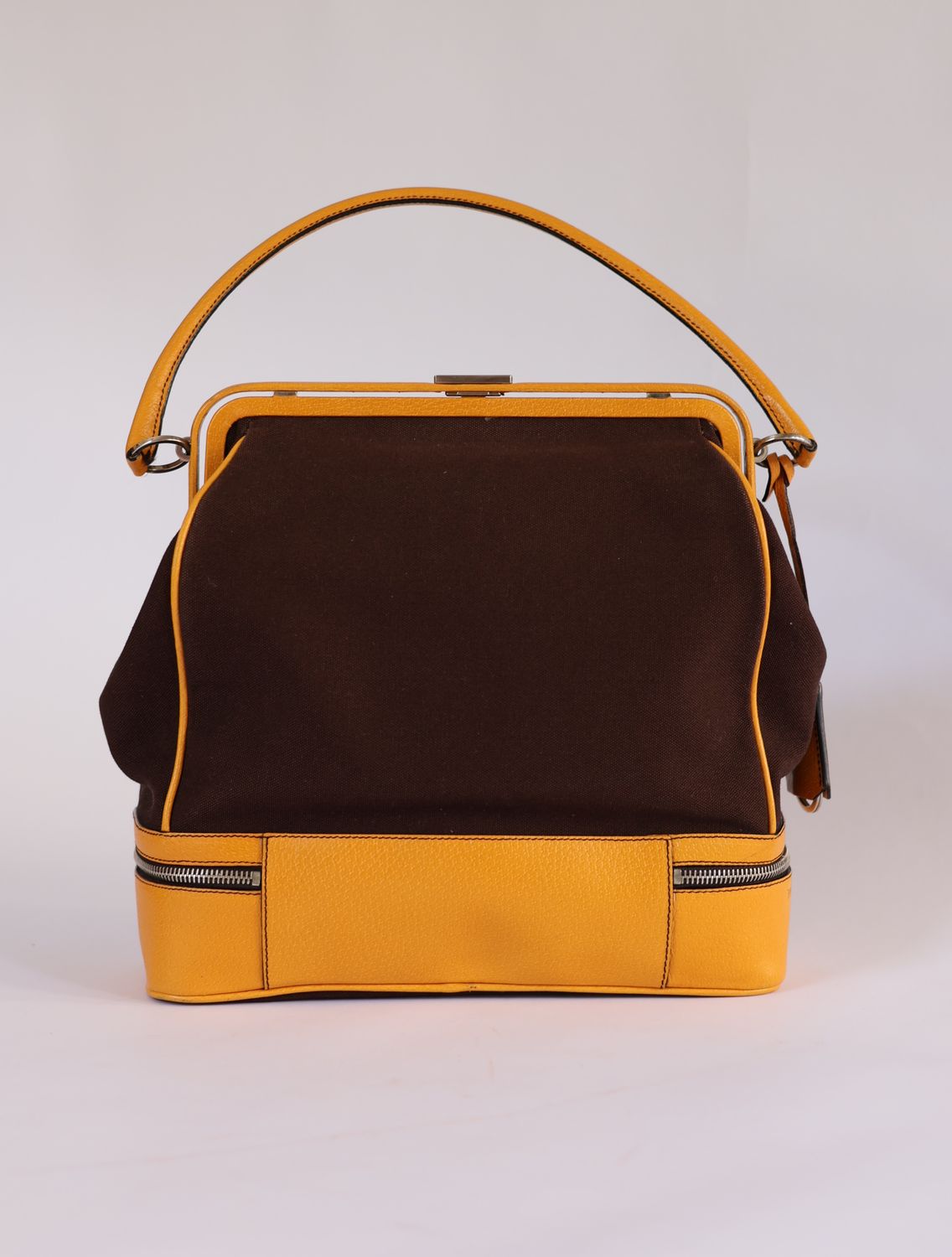Prada Canvas Frame Bag