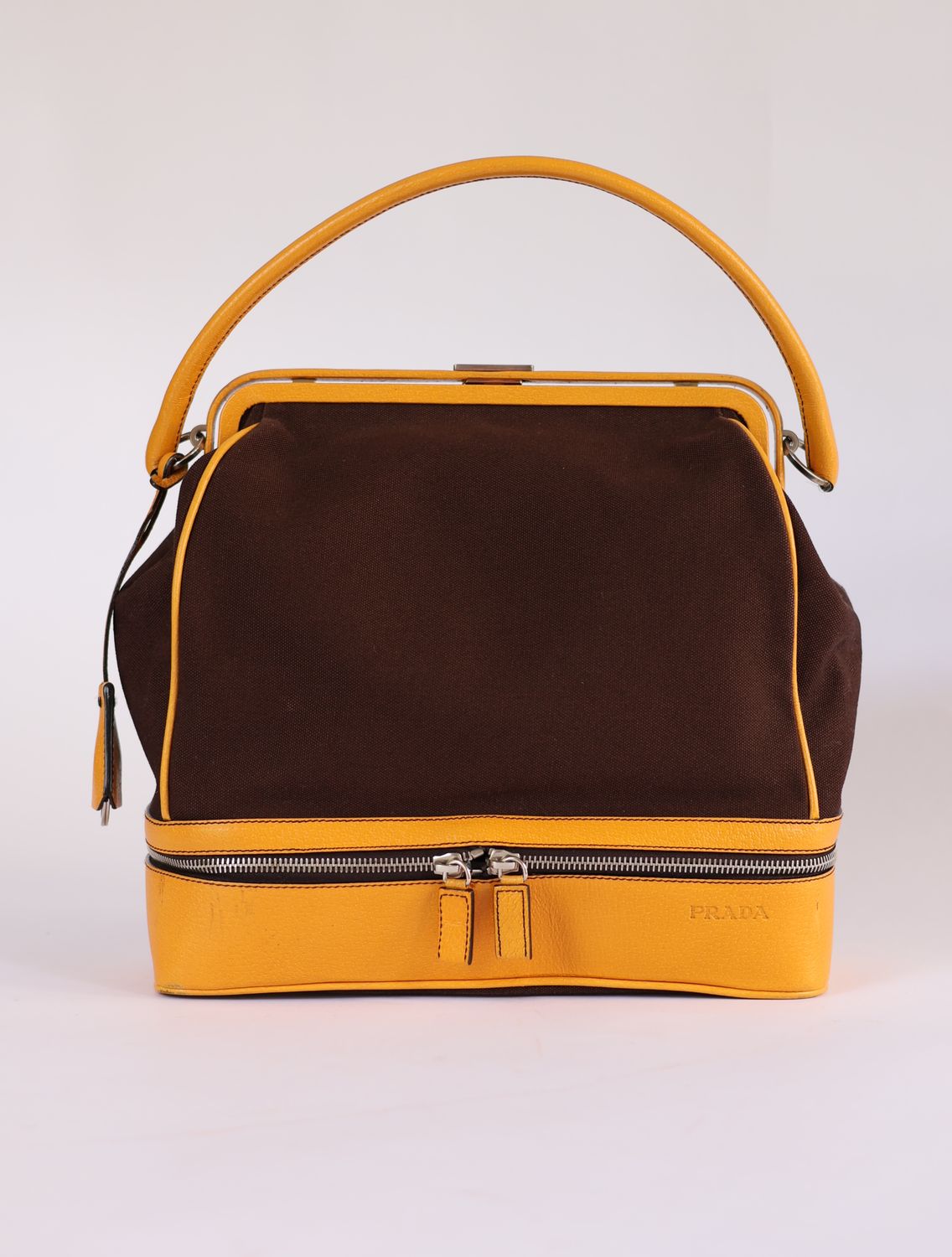 Prada Canvas Frame Bag