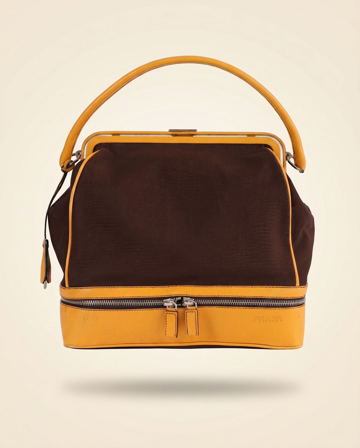 Prada Canvas Frame Bag