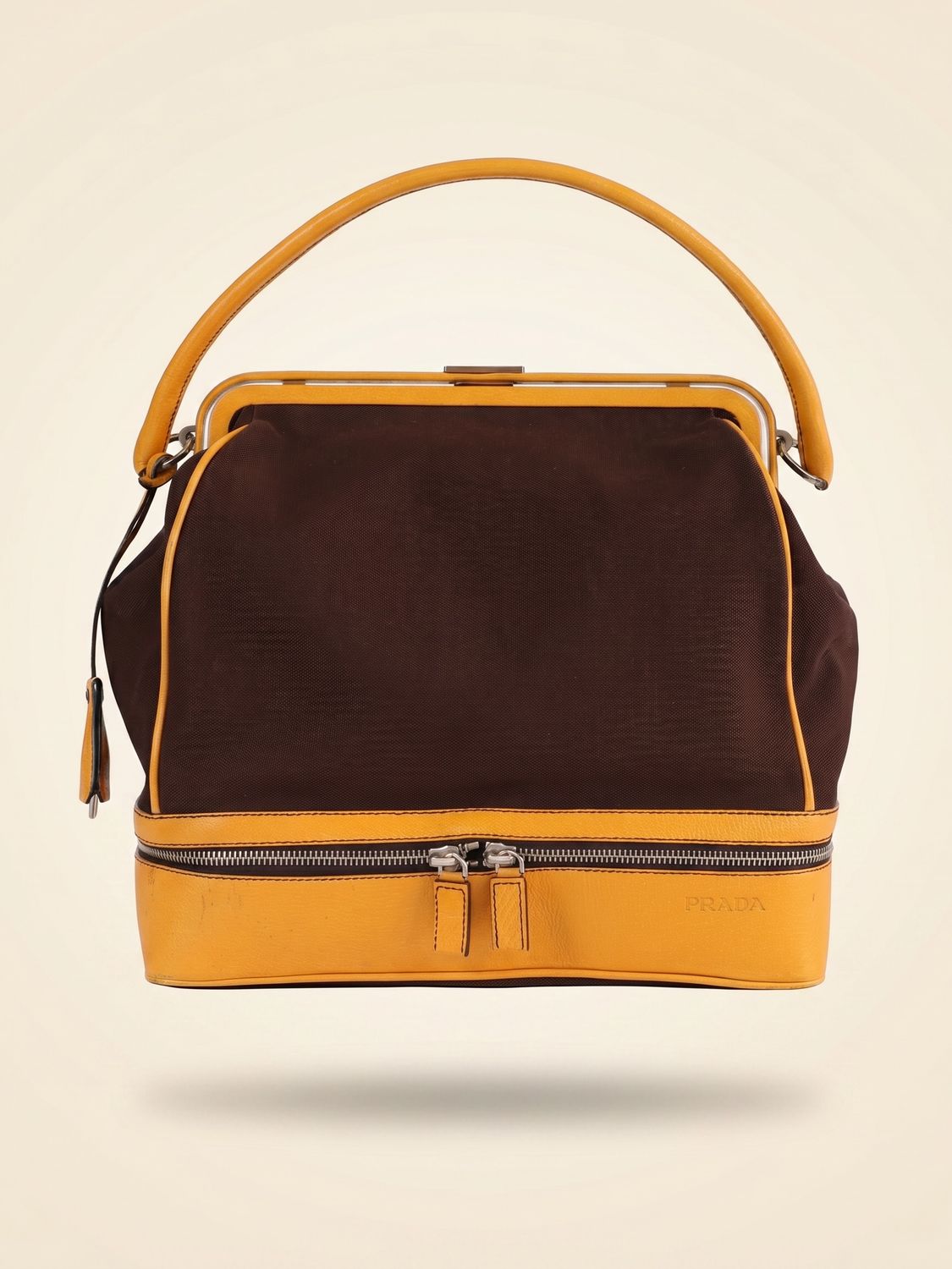 Prada Canvas Frame Bag