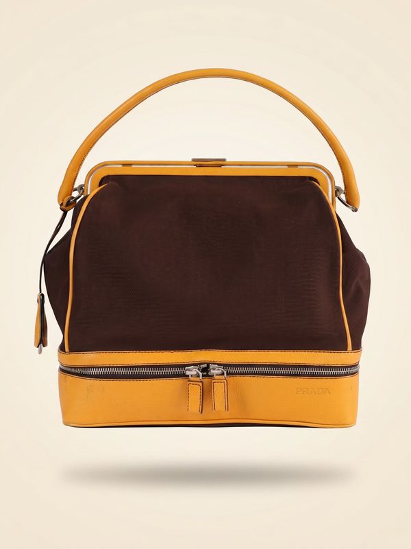 Prada Canvas Frame Bag
