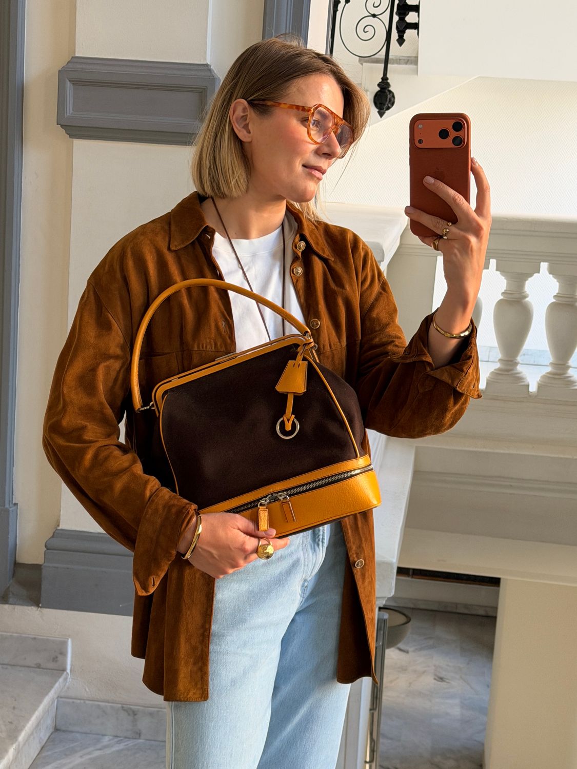Prada Canvas Frame Bag