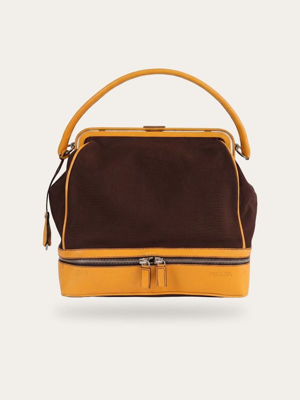 Prada Canvas Frame Bag