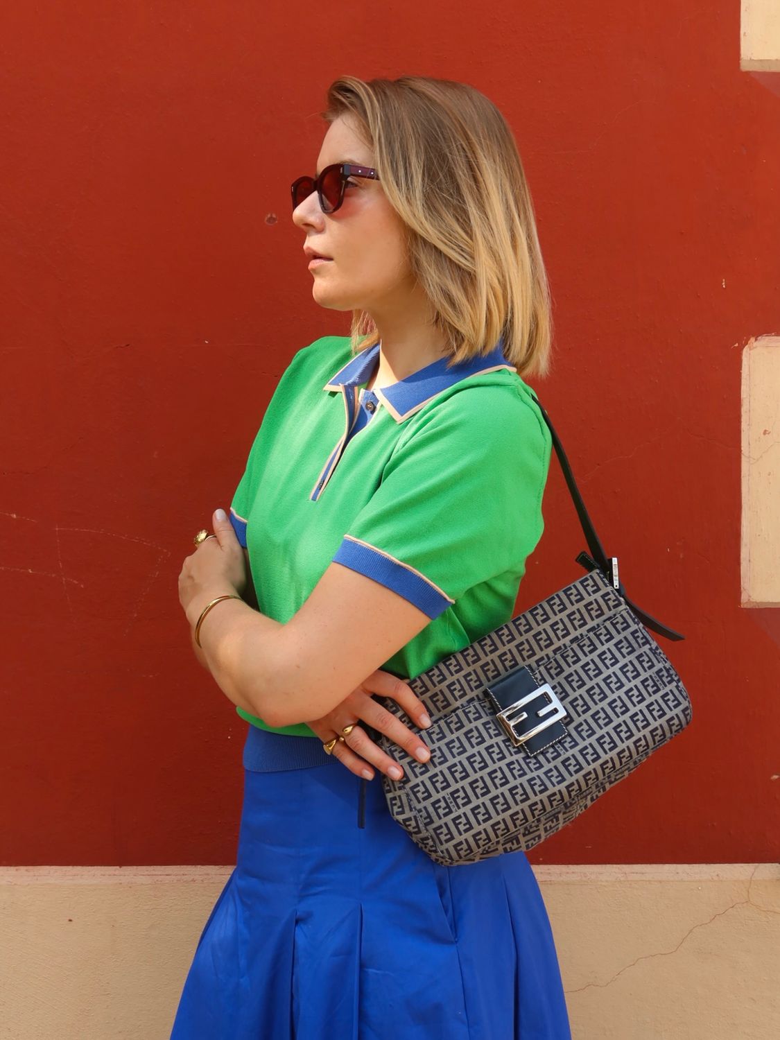 Fendi FF Zucca Baguette Bag