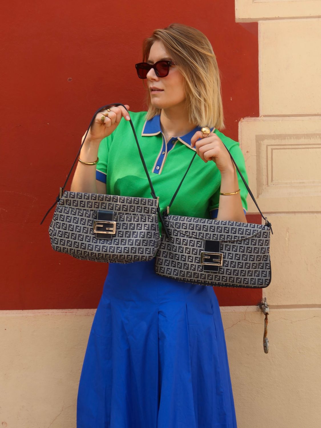 Fendi FF Zucca Baguette Bag