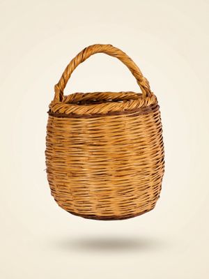 Vintage Handwoven Wicker Basket
