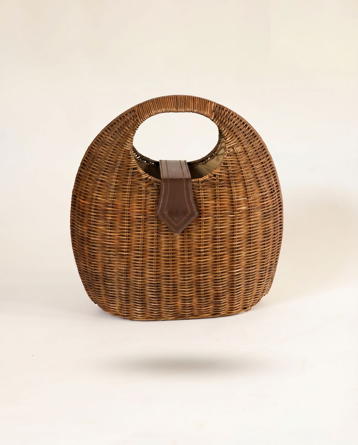 Vintage Wicker Top Handle Bag