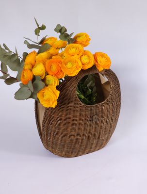 Vintage Wicker Top Handle Bag