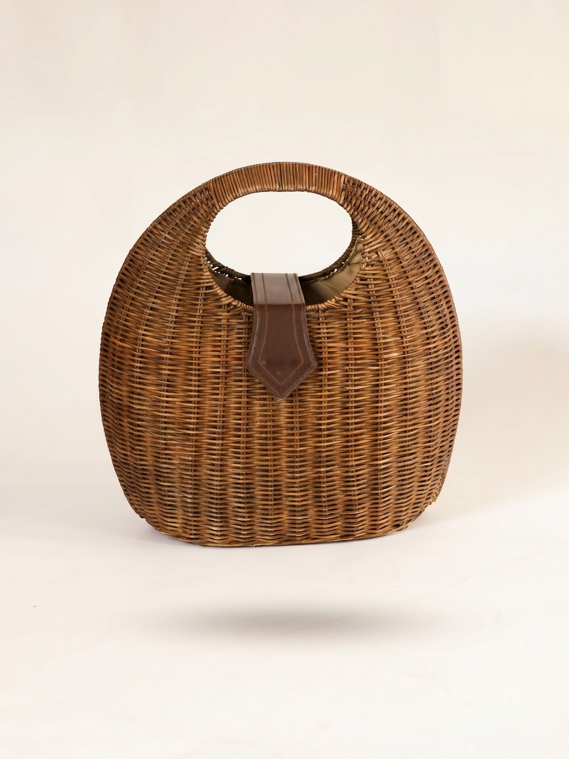 Vintage Wicker Top Handle Bag