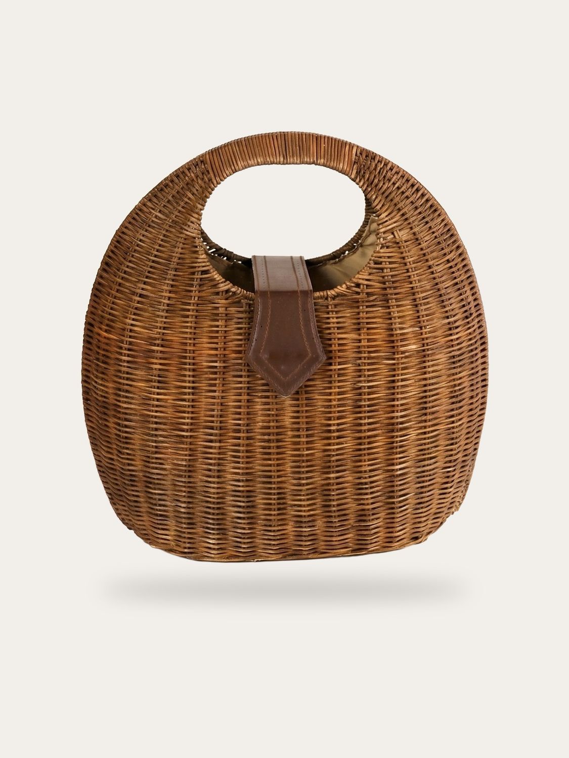 Vintage Wicker Top Handle Bag