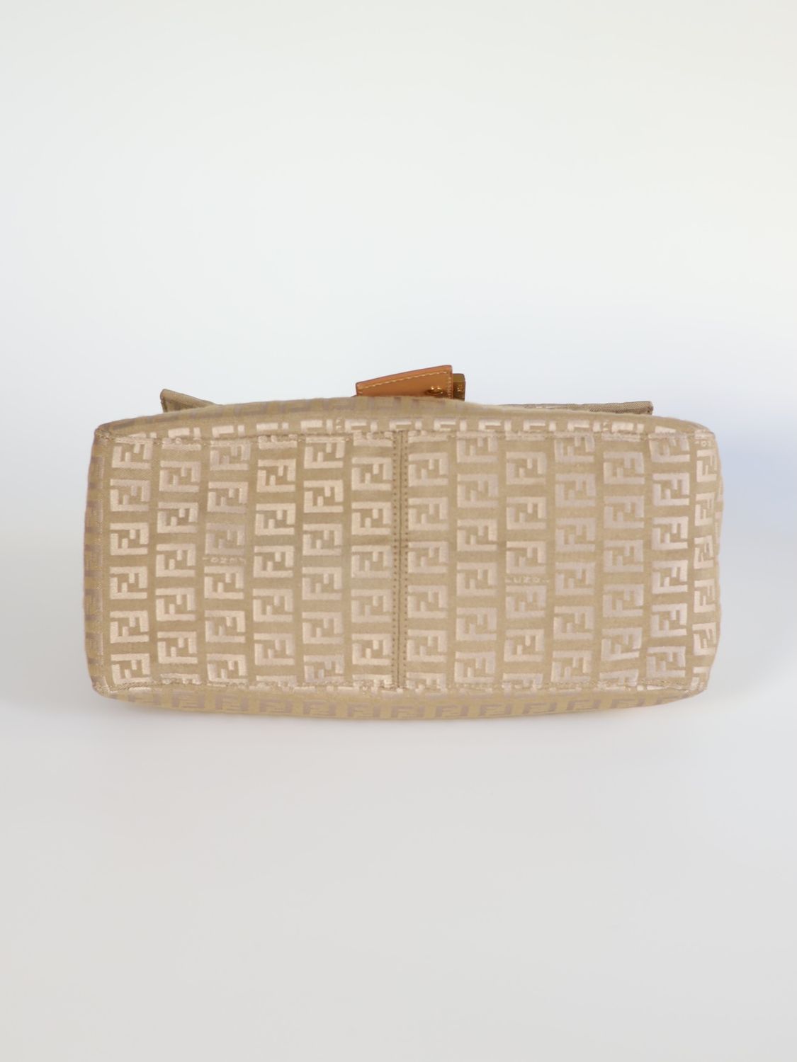 Fendi Cream Zucca Mamma Baguette Bag