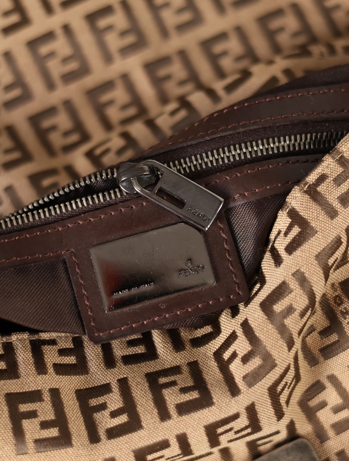 Fendi Zucca Classic Baguette Bag