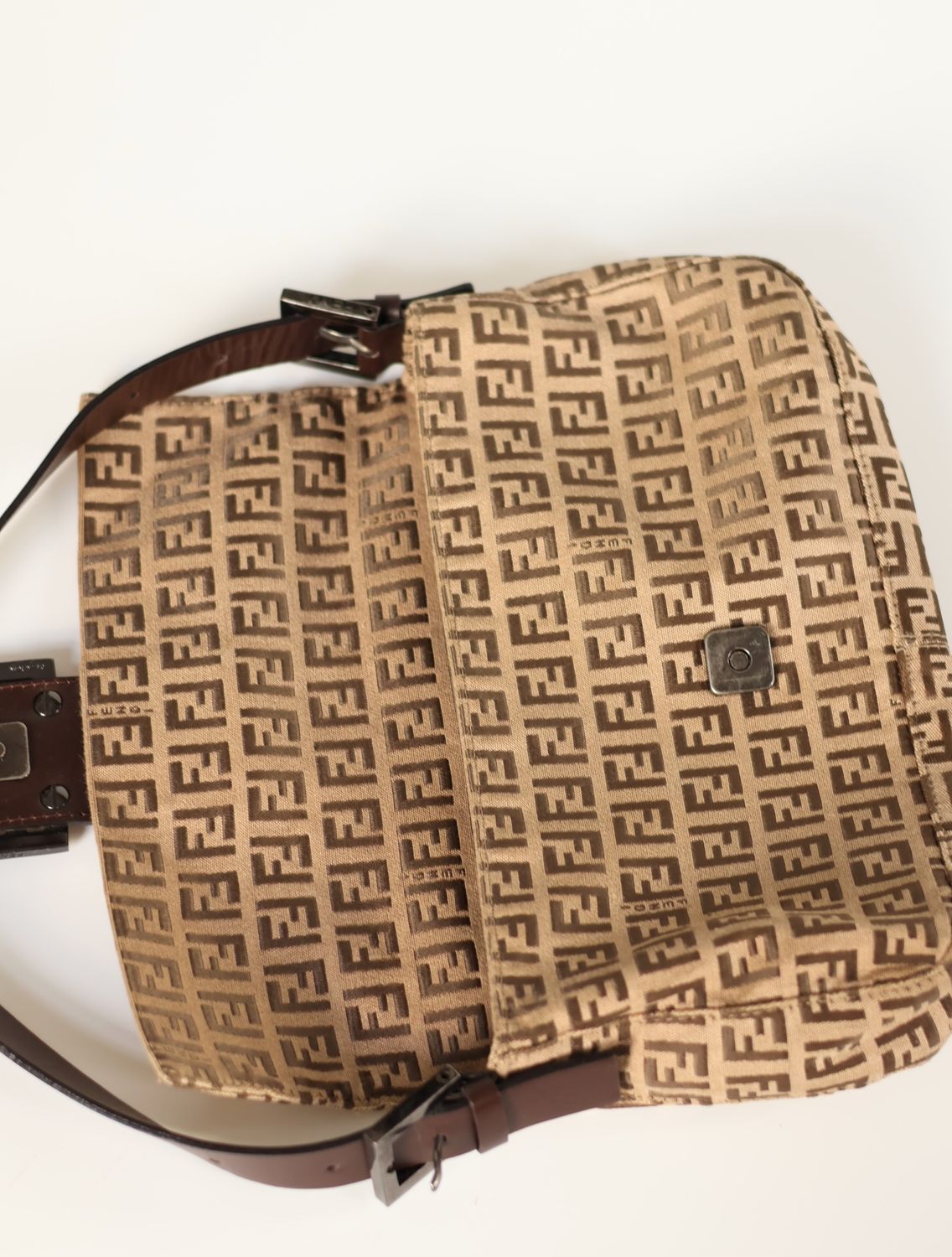 Fendi Zucca Classic Baguette Bag