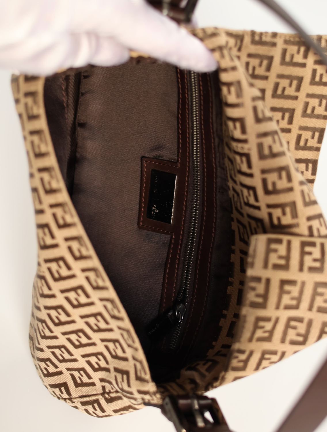 Fendi Zucca Classic Baguette Bag