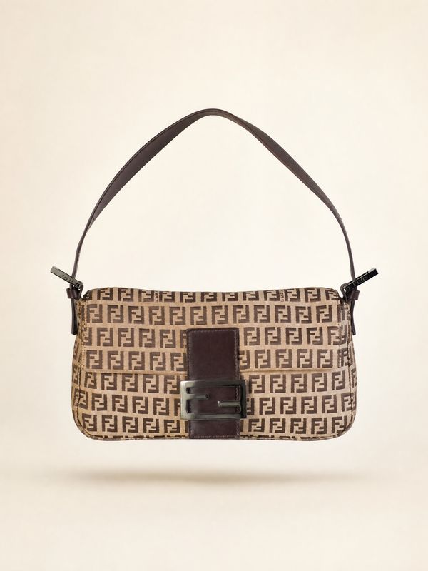 Fendi Zucca Classic Baguette Bag