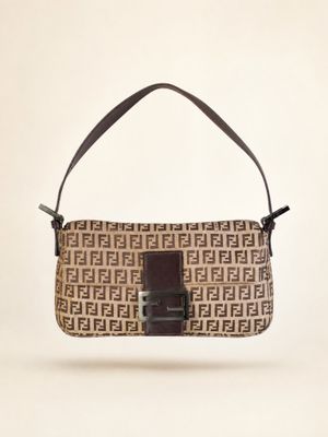 Fendi Zucca Classic Baguette Bag