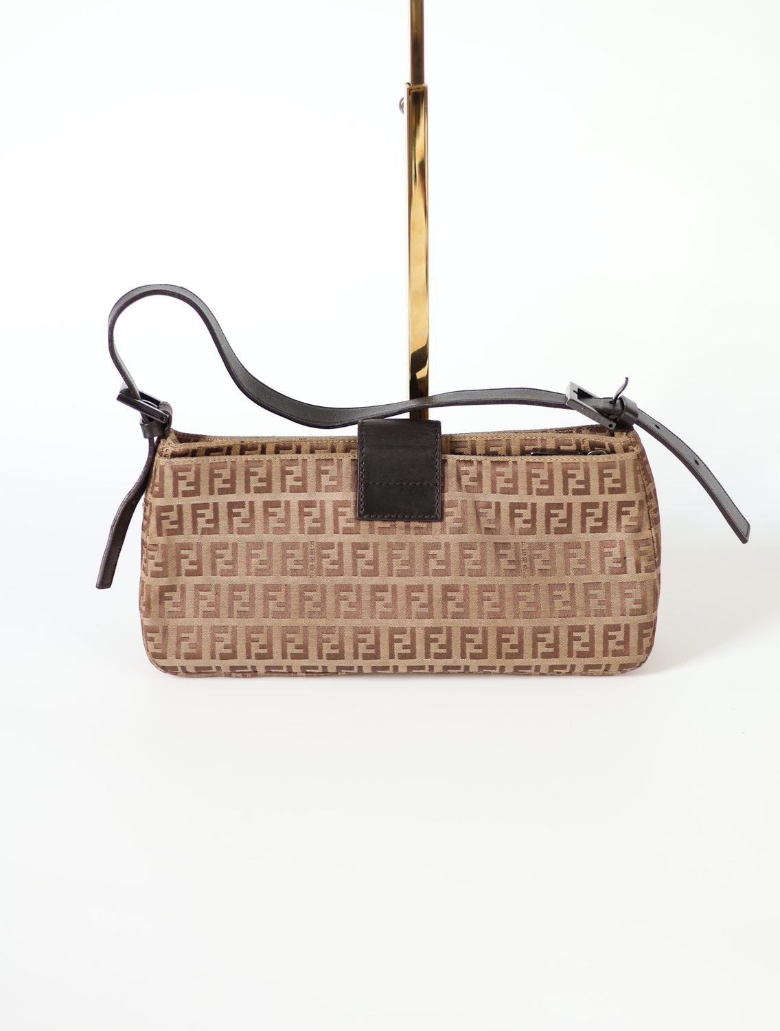 Fendi Tobacco Zucca Baguette Bag
