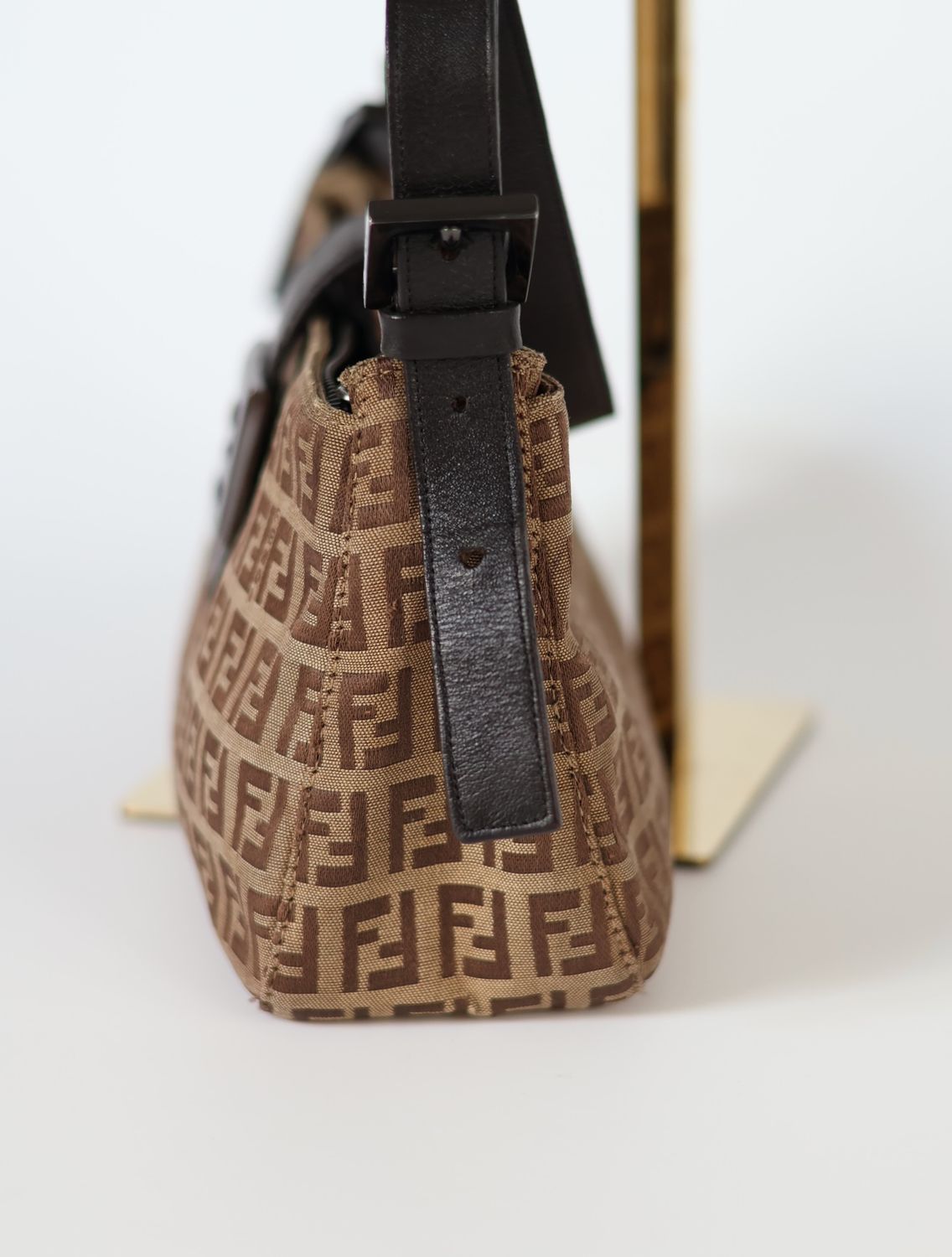 Fendi Tobacco Zucca Baguette Bag
