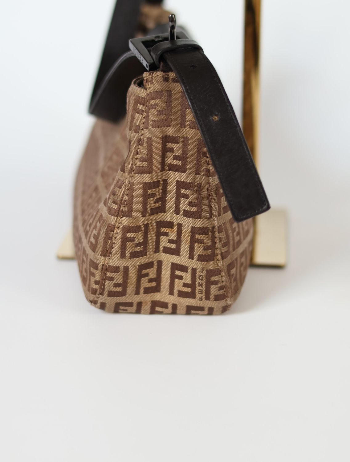 Fendi Tobacco Zucca Baguette Bag