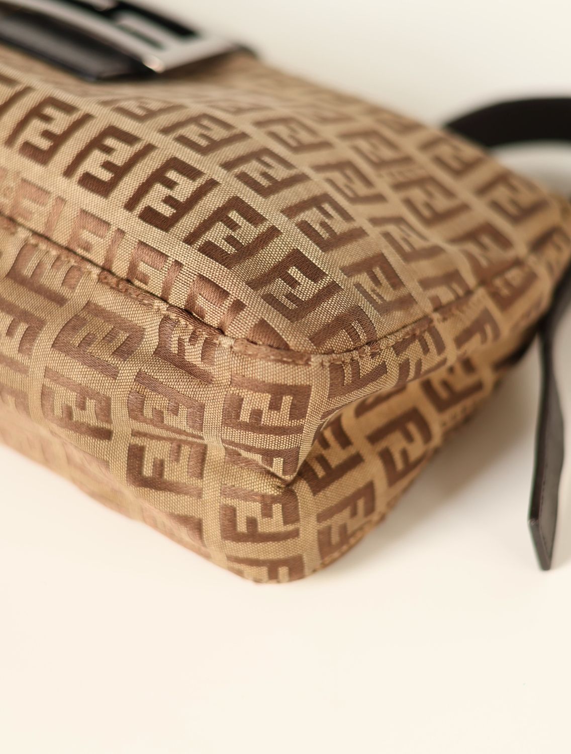 Fendi Tobacco Zucca Baguette Bag