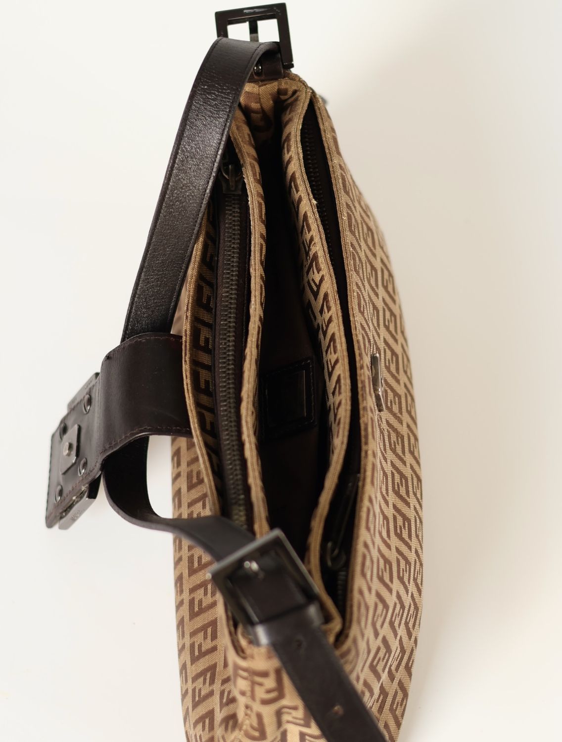 Fendi Tobacco Zucca Baguette Bag